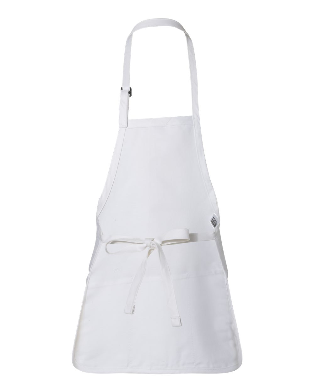 Full-Length Cotton-Poly Apron with Adjustable Neck Strap and Pouch Pocket