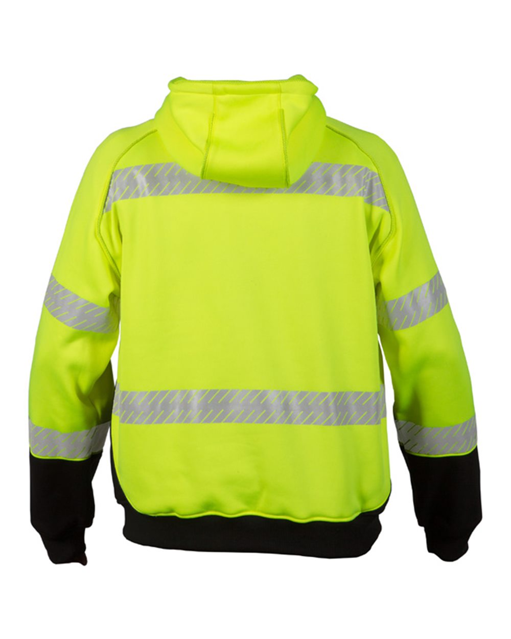 Kishigo Unisex High-Visibility Hooded Sweatshirt with Black Accents ANSI Class 3