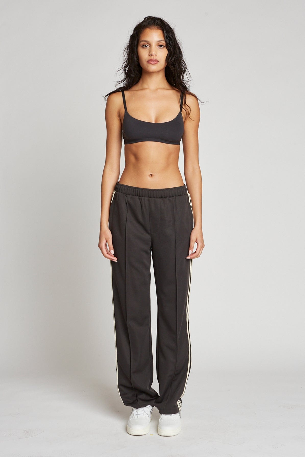 Heavyweight Trackstar Track Pants with Zipper Pockets and Stripe Taping