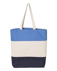 Q-Tees 34.6L Heavy Canvas Deluxe Tote Bag with Pockets