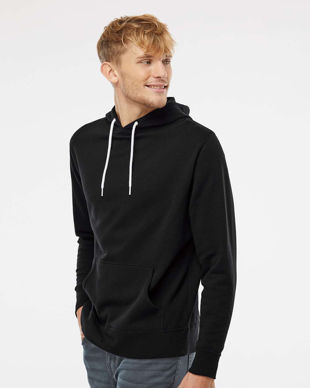 Independent Trading Co. Unisex Lightweight Slim Fit Hooded Sweatshirt