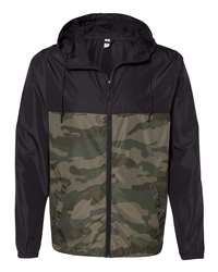 Independent Trading Co. Lightweight Quarter-Zip Water-Resistant Windbreaker Jacket