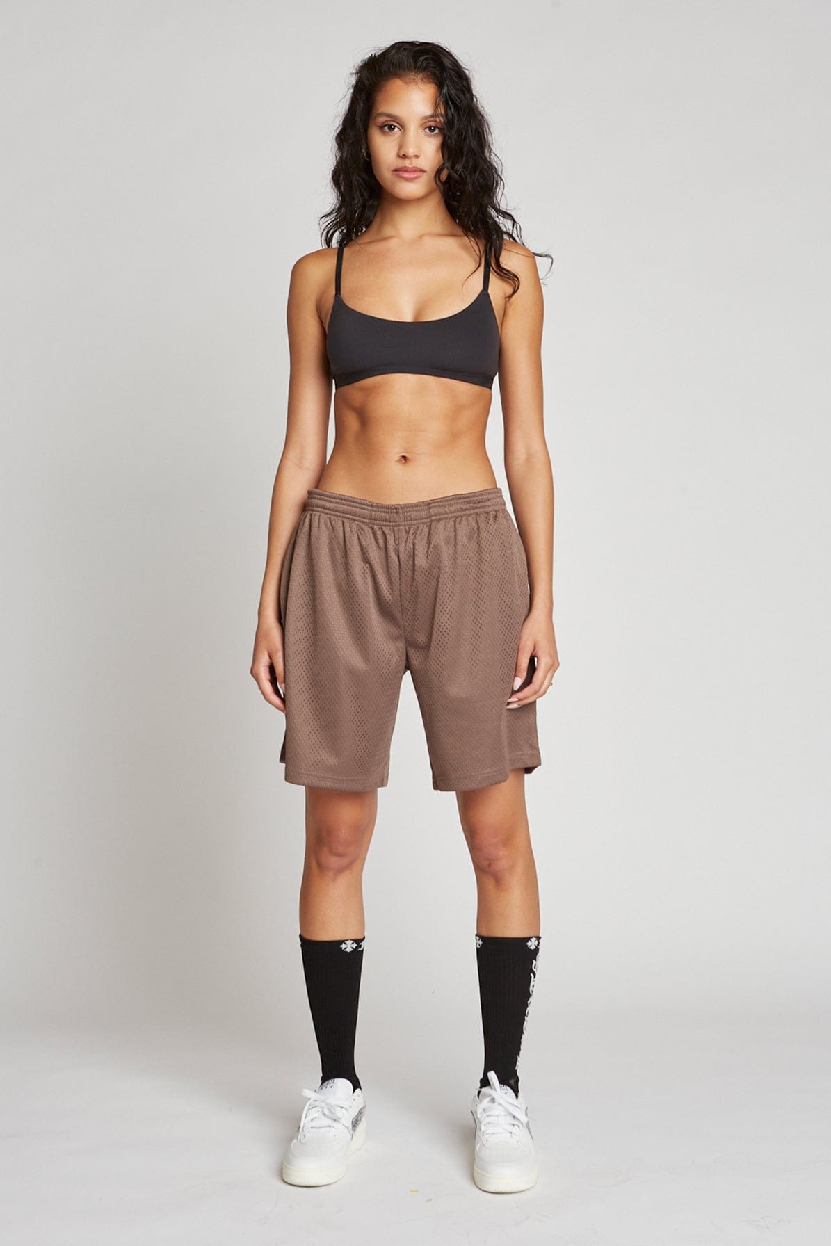 Premium 200 GSM Mesh Athletic Shorts with Zippered Pocket & 8-inch Inseam