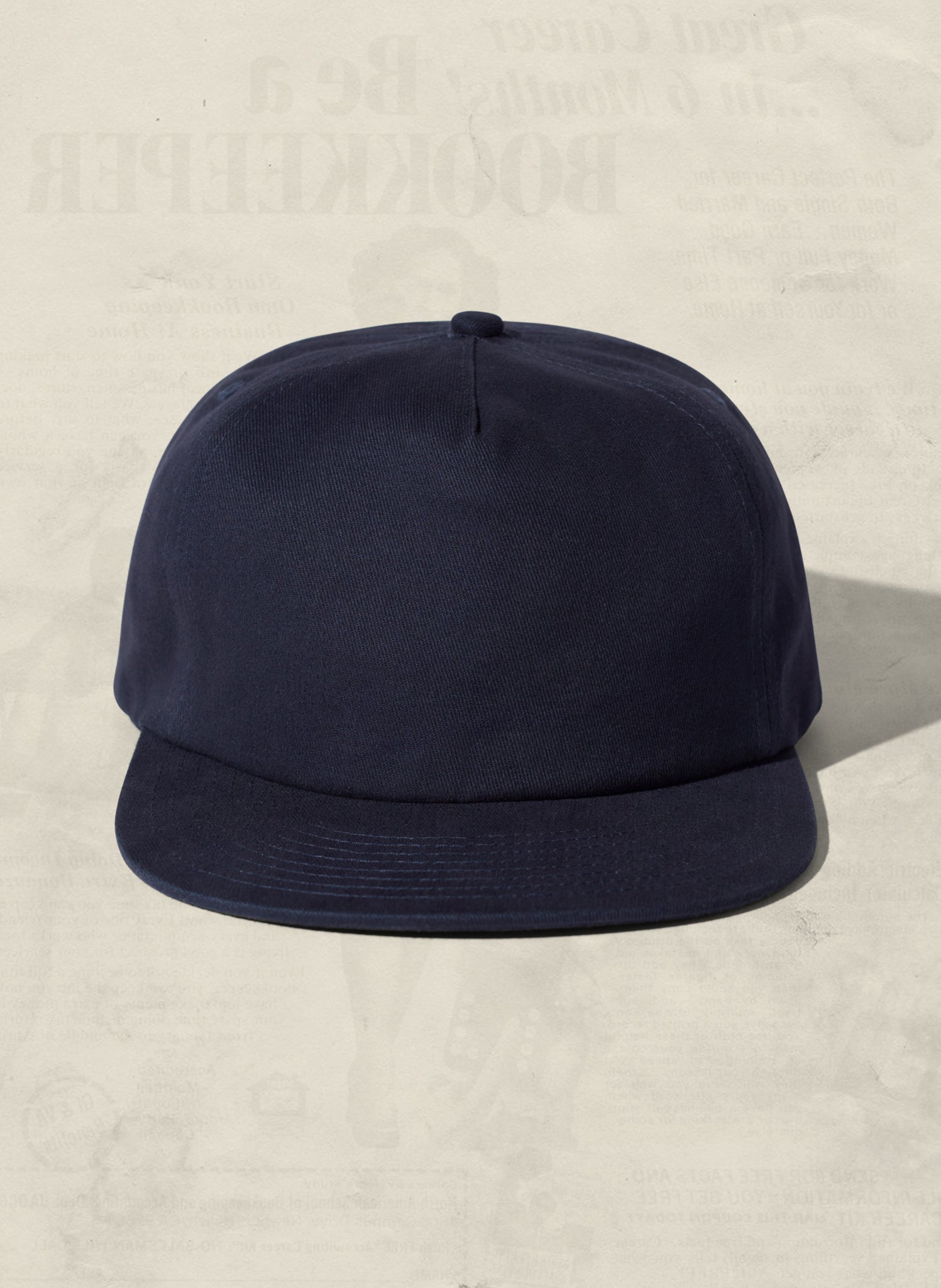 Brushed Cotton 5-Panel Field Trip Snapback Hat Adjustable Snapback Closure