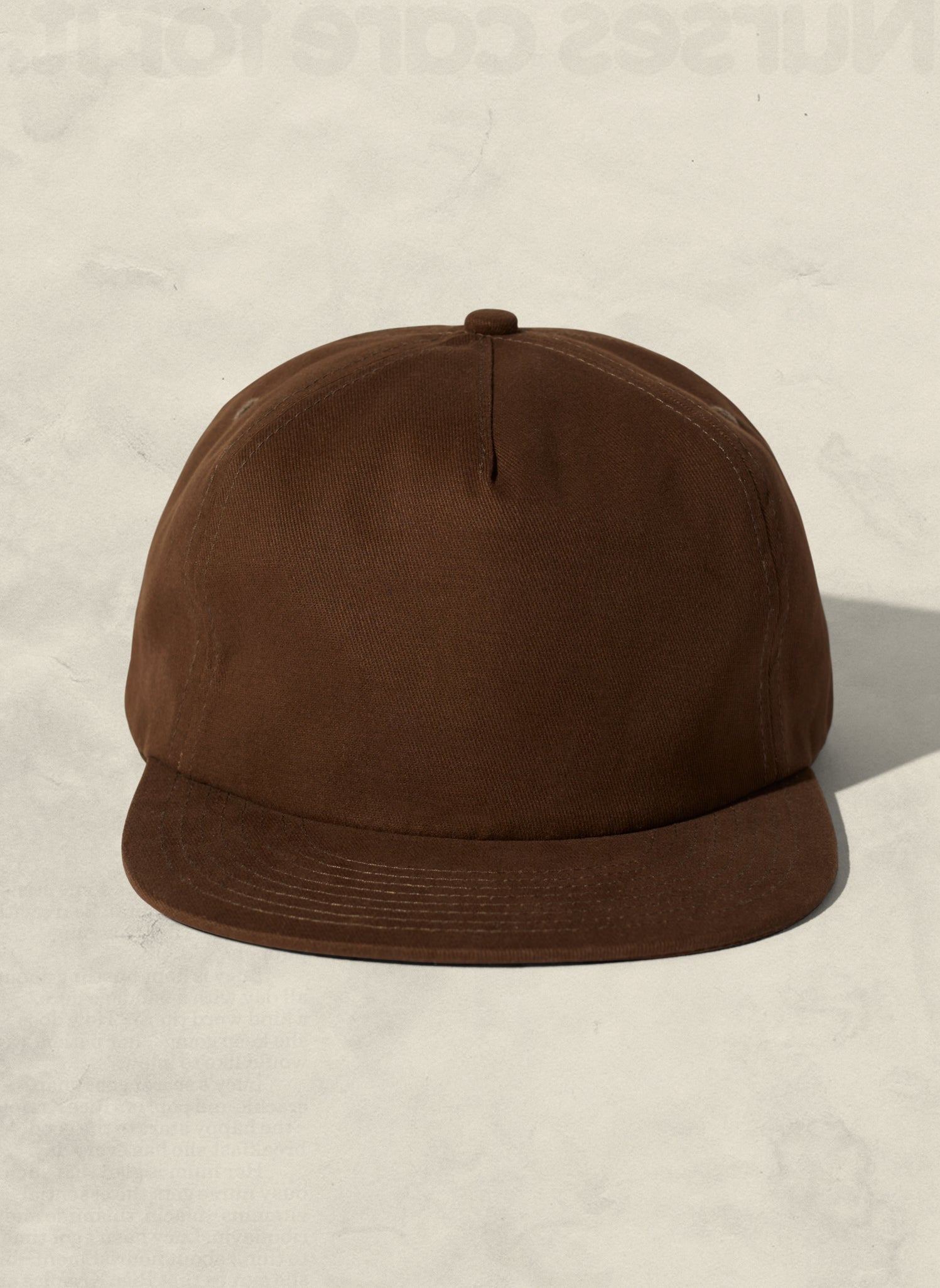Brushed Cotton 5-Panel Field Trip Snapback Hat Adjustable Snapback Closure