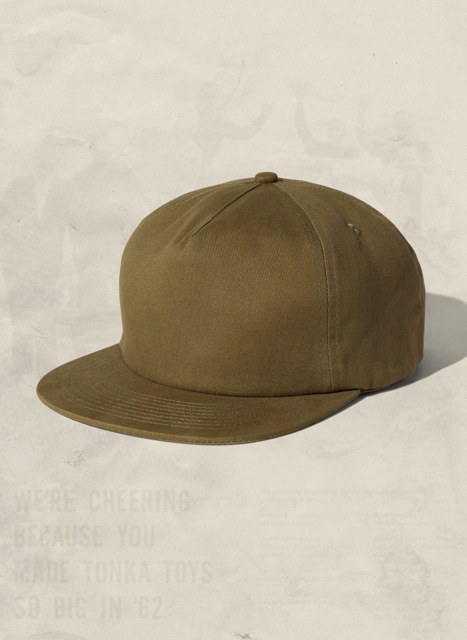 Brushed Cotton 5-Panel Field Trip Snapback Hat Adjustable Snapback Closure