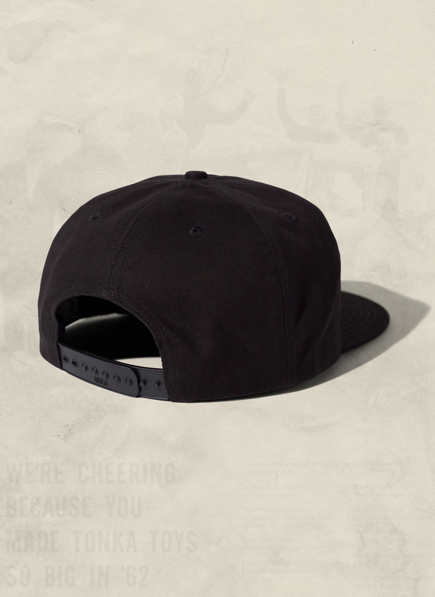 Brushed Cotton 5-Panel Field Trip Snapback Hat Adjustable Closure