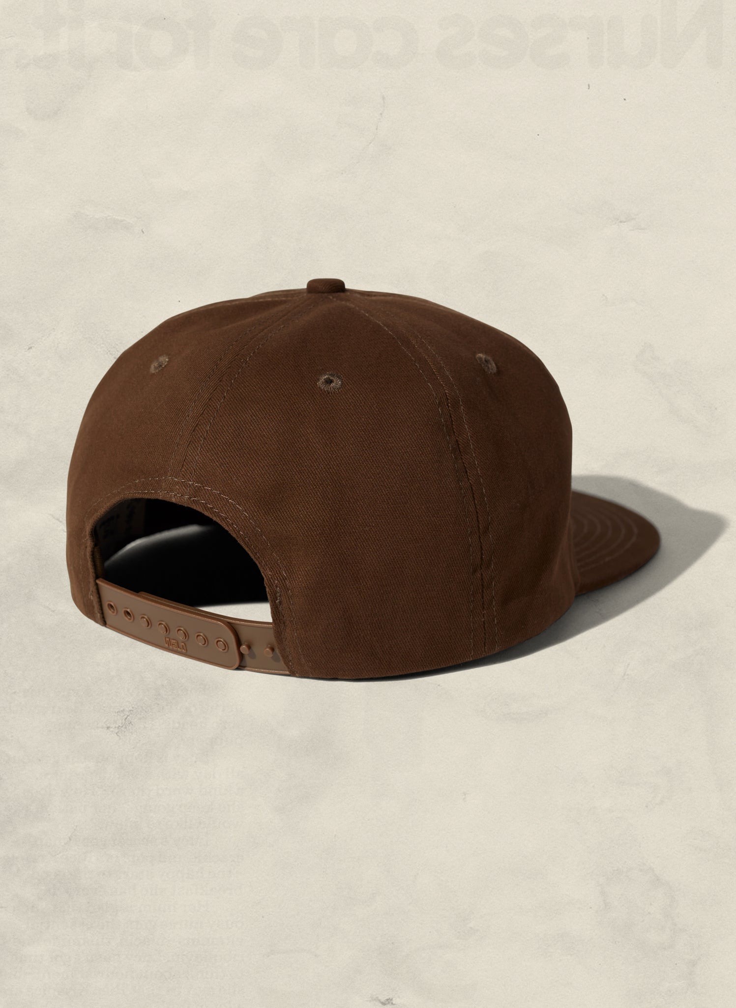 Brushed Cotton 5-Panel Field Trip Snapback Hat Adjustable Snapback Closure