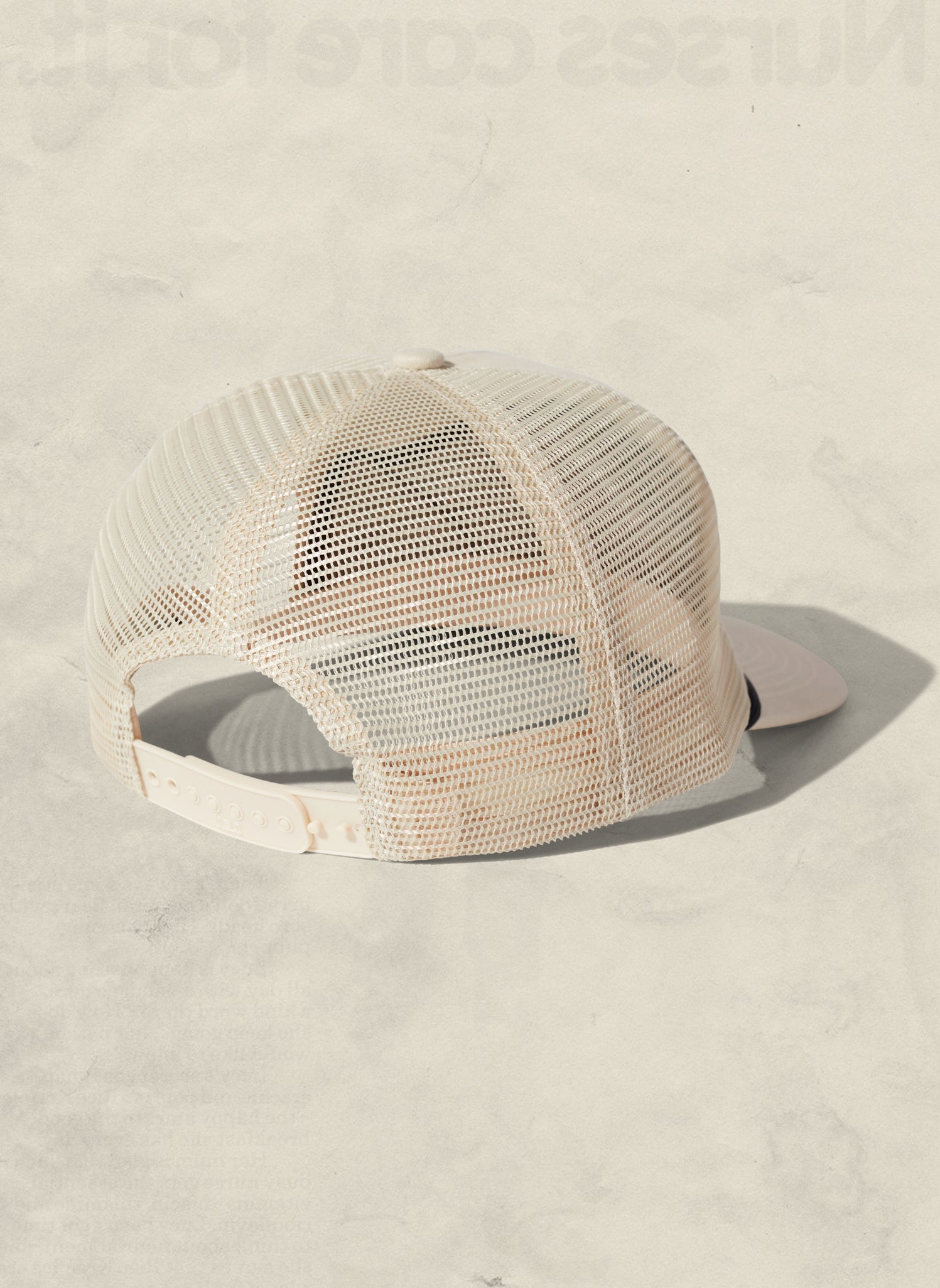 Brushed Cotton Rope Trucker Hat with Curved Brim Snapback