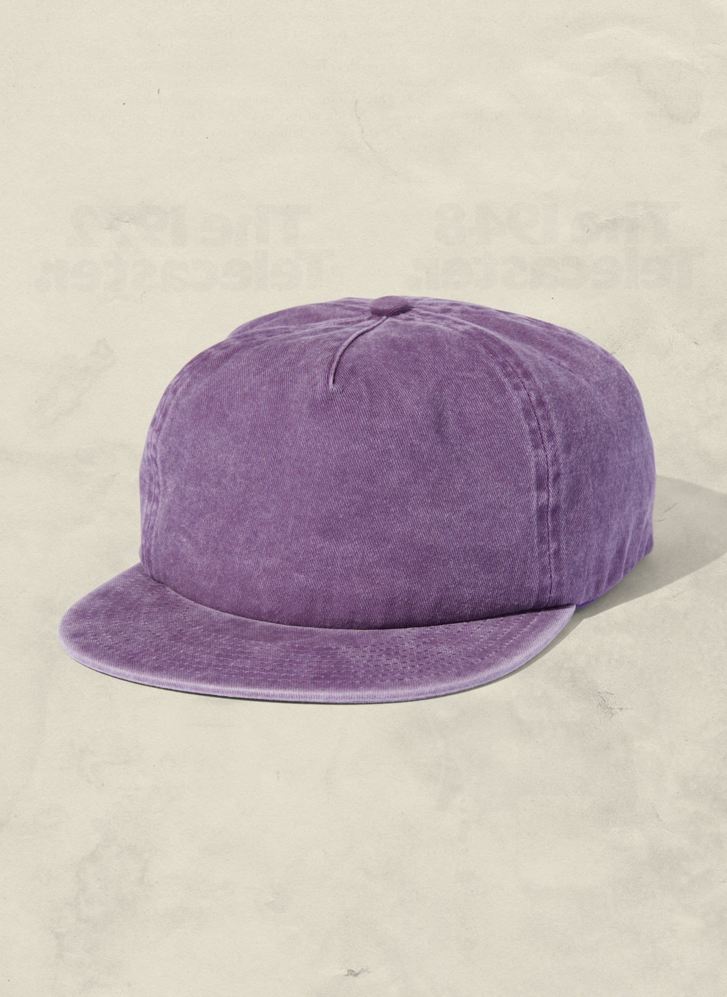 Washed Cotton Twill 5-Panel Unstructured Field Trip Hat Adjustable Strap