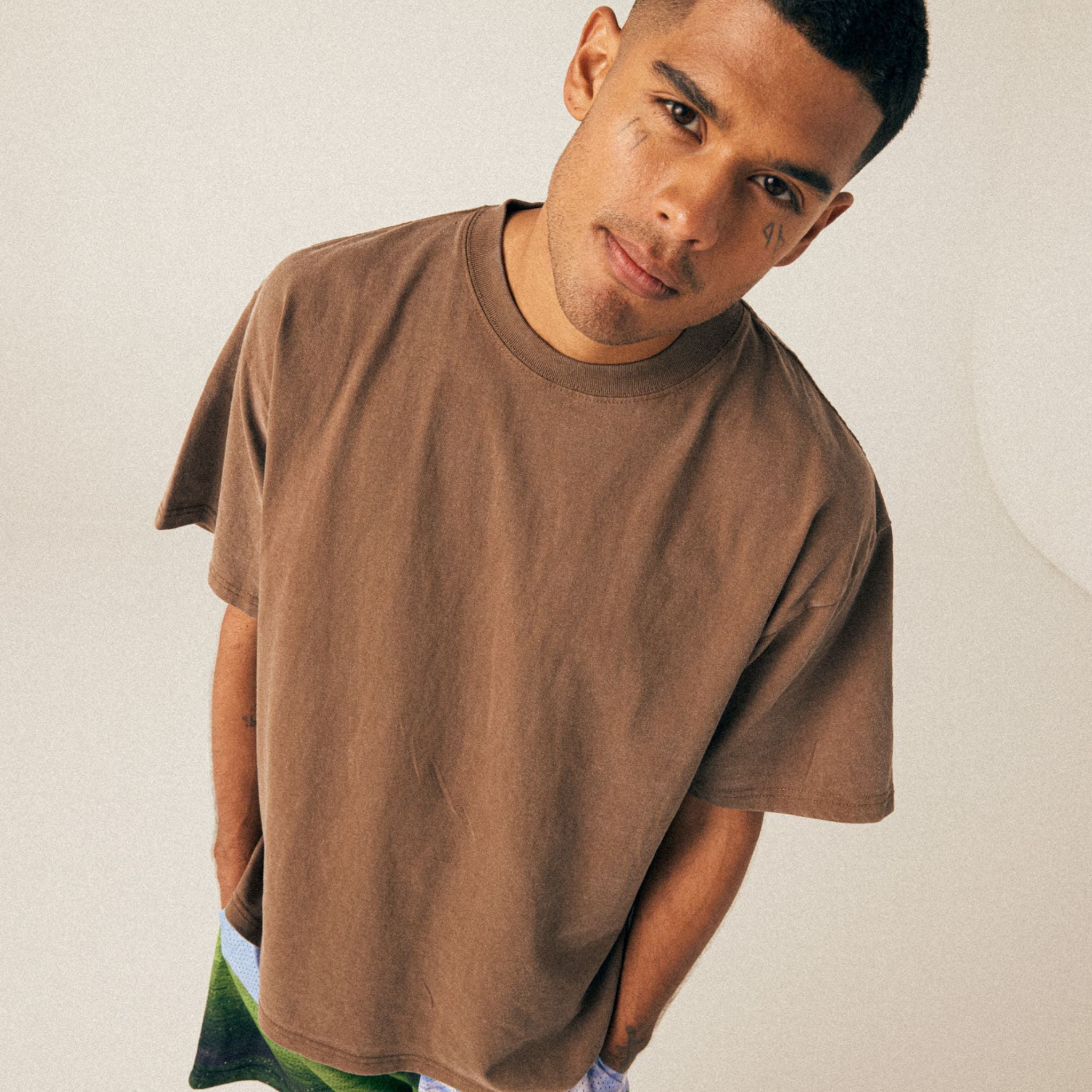 Premium Heavyweight Cotton Oversized Drop Shoulder Short Sleeve T-Shirt 7.5oz