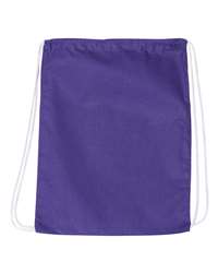 Q-Tees Q4500 Economy Cotton Drawcord Cinch Backpack Tote Bag
