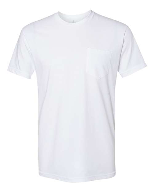Next Level Unisex Cotton Pocket T-Shirt with Left Chest Pocket