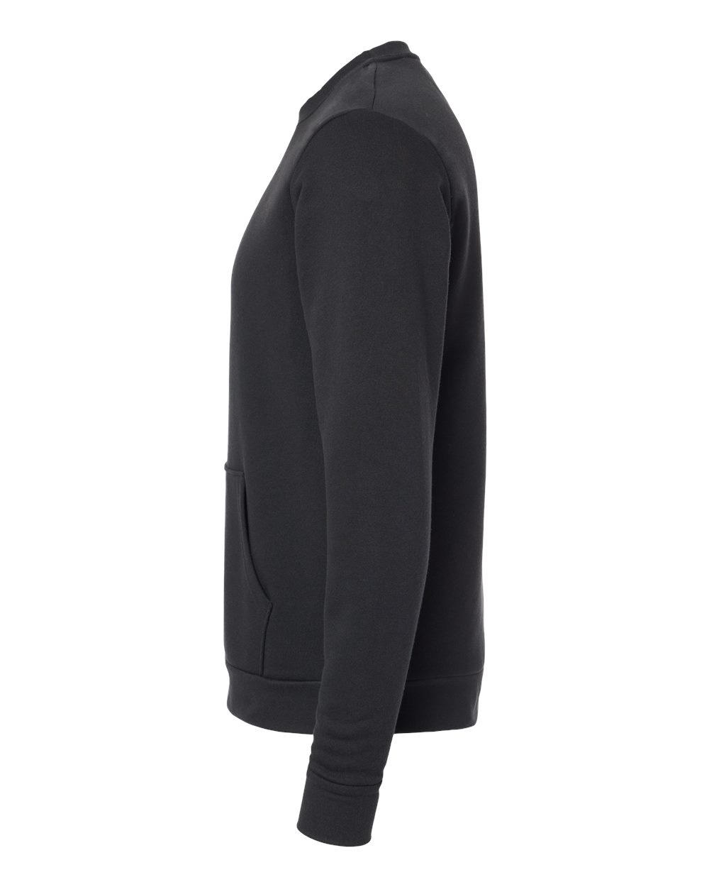 Next Level Unisex Santa Barbara Pocket Crewneck Fleece Sweatshirt with Pouch
