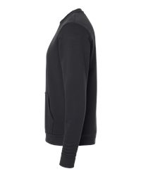 Next Level Unisex Santa Barbara Pocket Crewneck Fleece Sweatshirt with Pouch