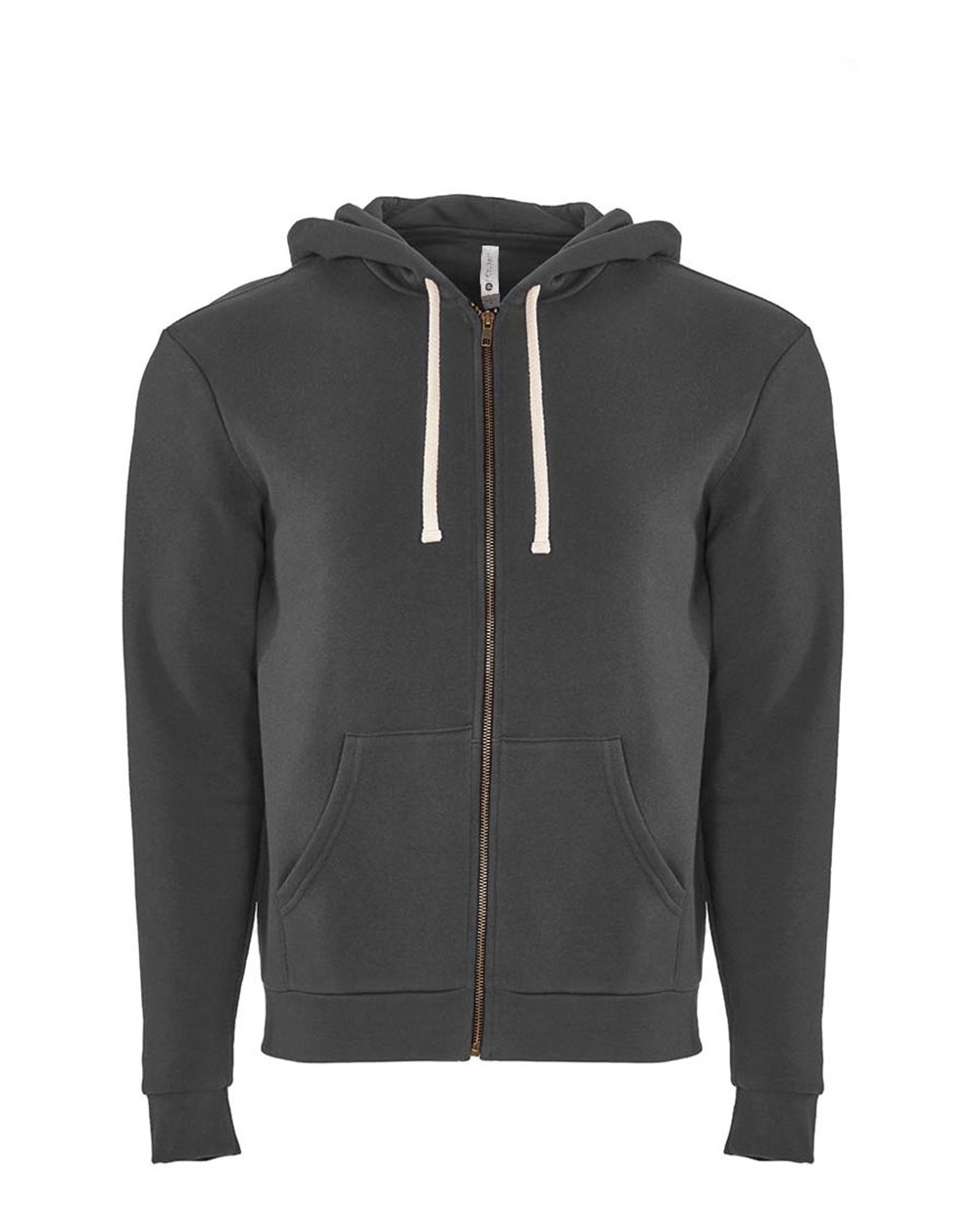 Next Level Unisex Santa Barbara Full-Zip Fleece Hoodie for Everyday Comfort