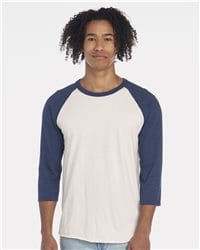 Next Level Unisex Triblend Three-Quarter Raglan T-Shirt Soft Cotton Blend