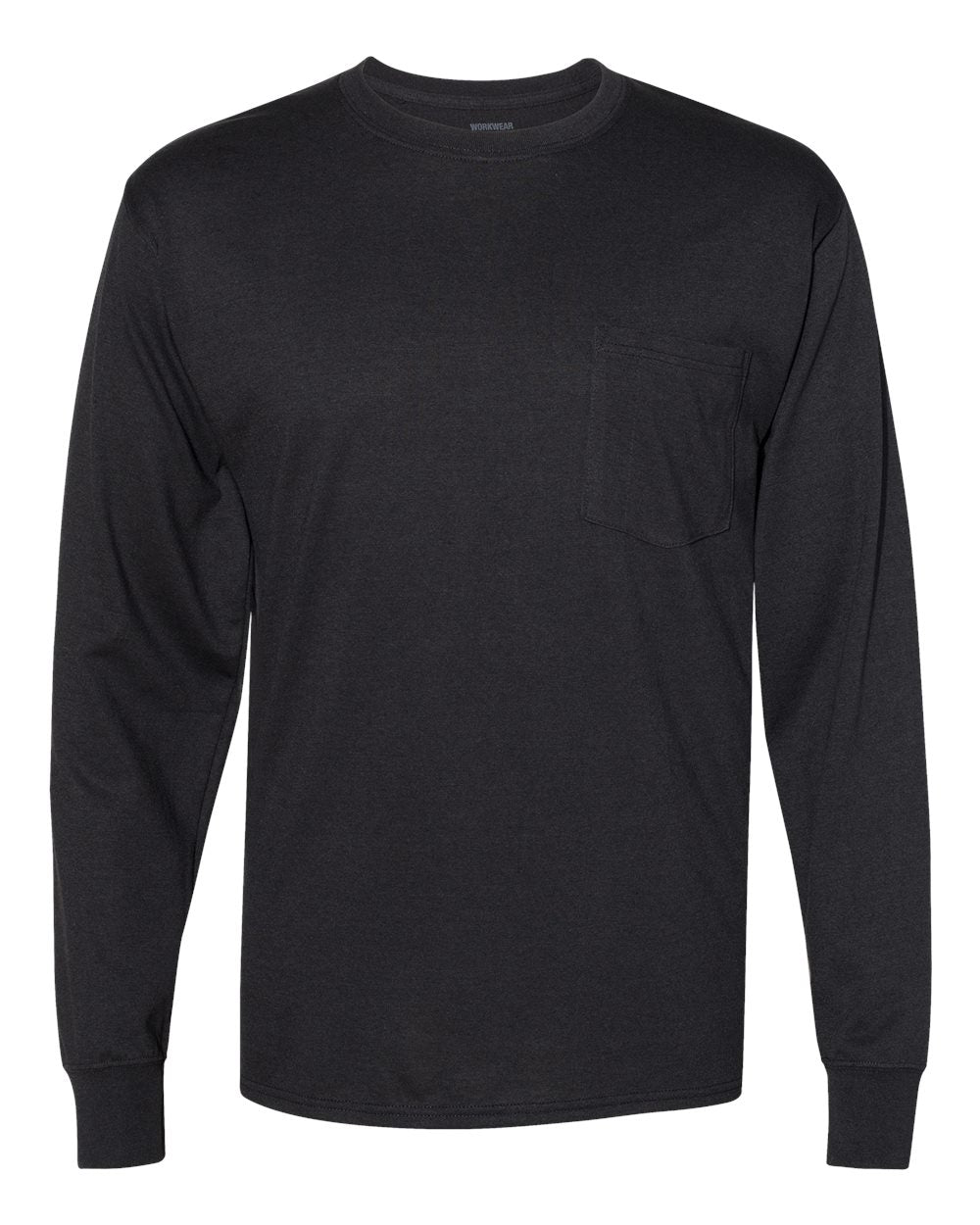 Hanes Unisex Workwear Long Sleeve Pocket T-Shirt - W120