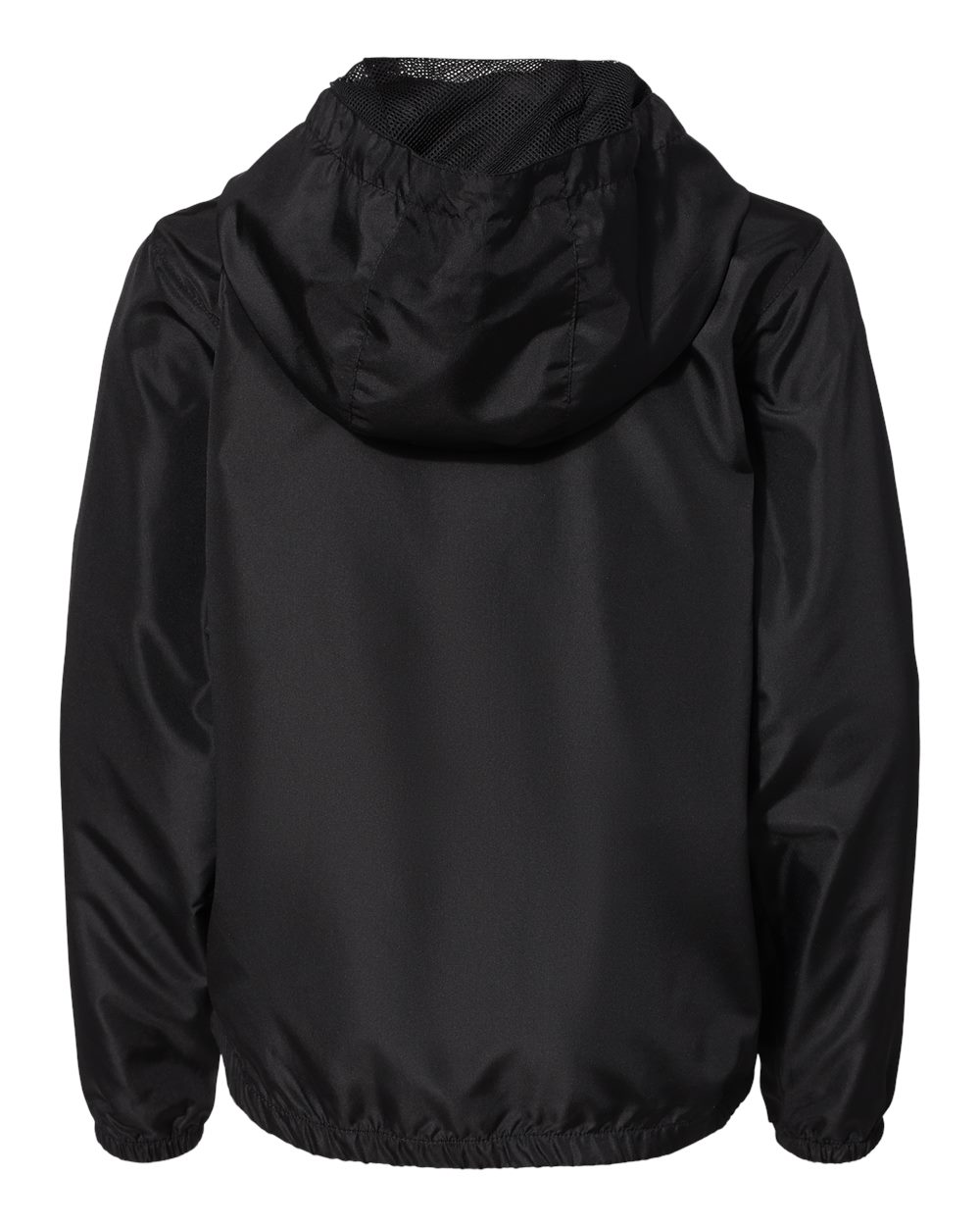Youth Lightweight Windbreaker Full-Zip Jacket Water-Resistant Mesh-Lined Hood