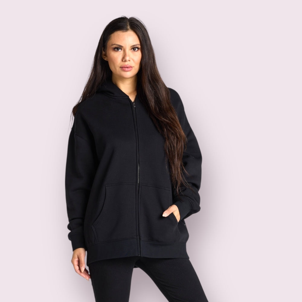 Blueprint YKK Zip Hoodie Relaxed Fit Combed Cotton Blend