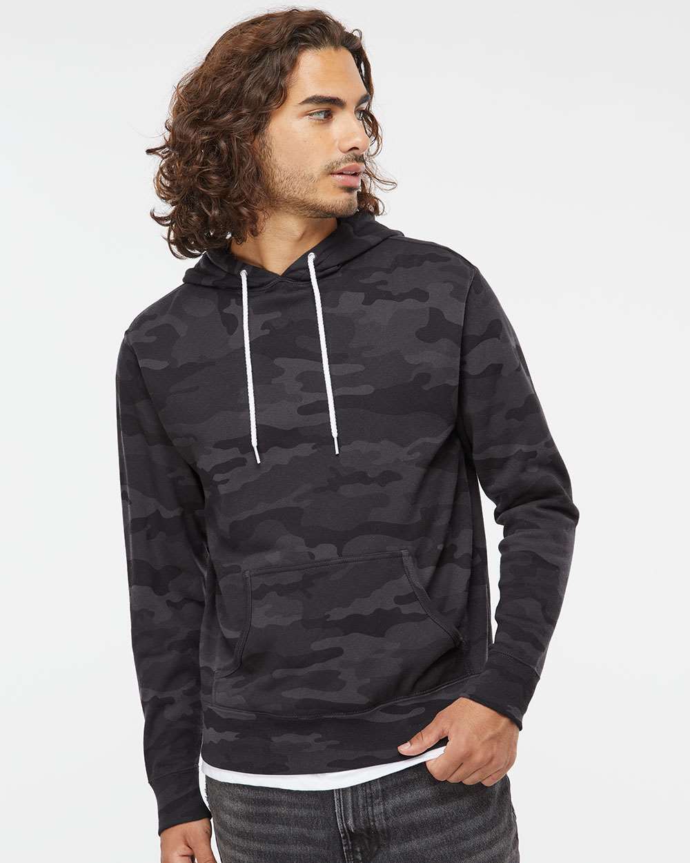 Independent Trading Co. Unisex Lightweight Slim Fit Hooded Sweatshirt