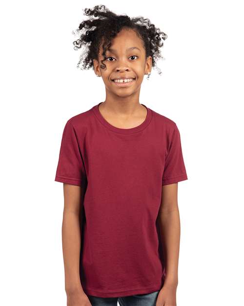 Premium Soft Youth 100% Combed Cotton Jersey T-Shirt Next Level 3310
