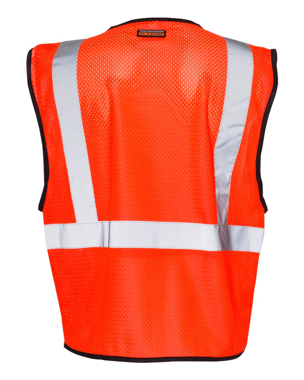 Kishigo ANSI/ISEA Class 2 High-Visibility Mesh Safety Vest with Zipper Closure