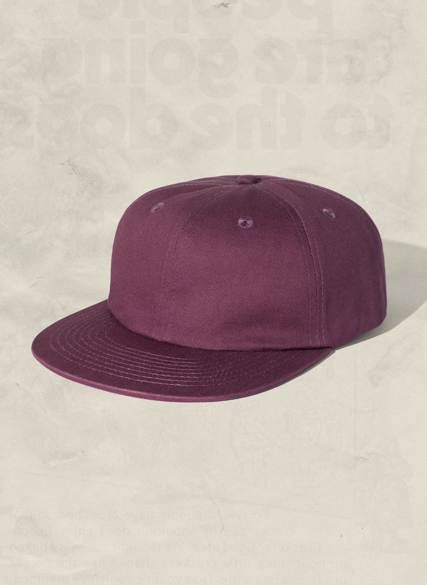 Unstructured Low-Profile Brushed Cotton Twill Adjustable Strapback Hat