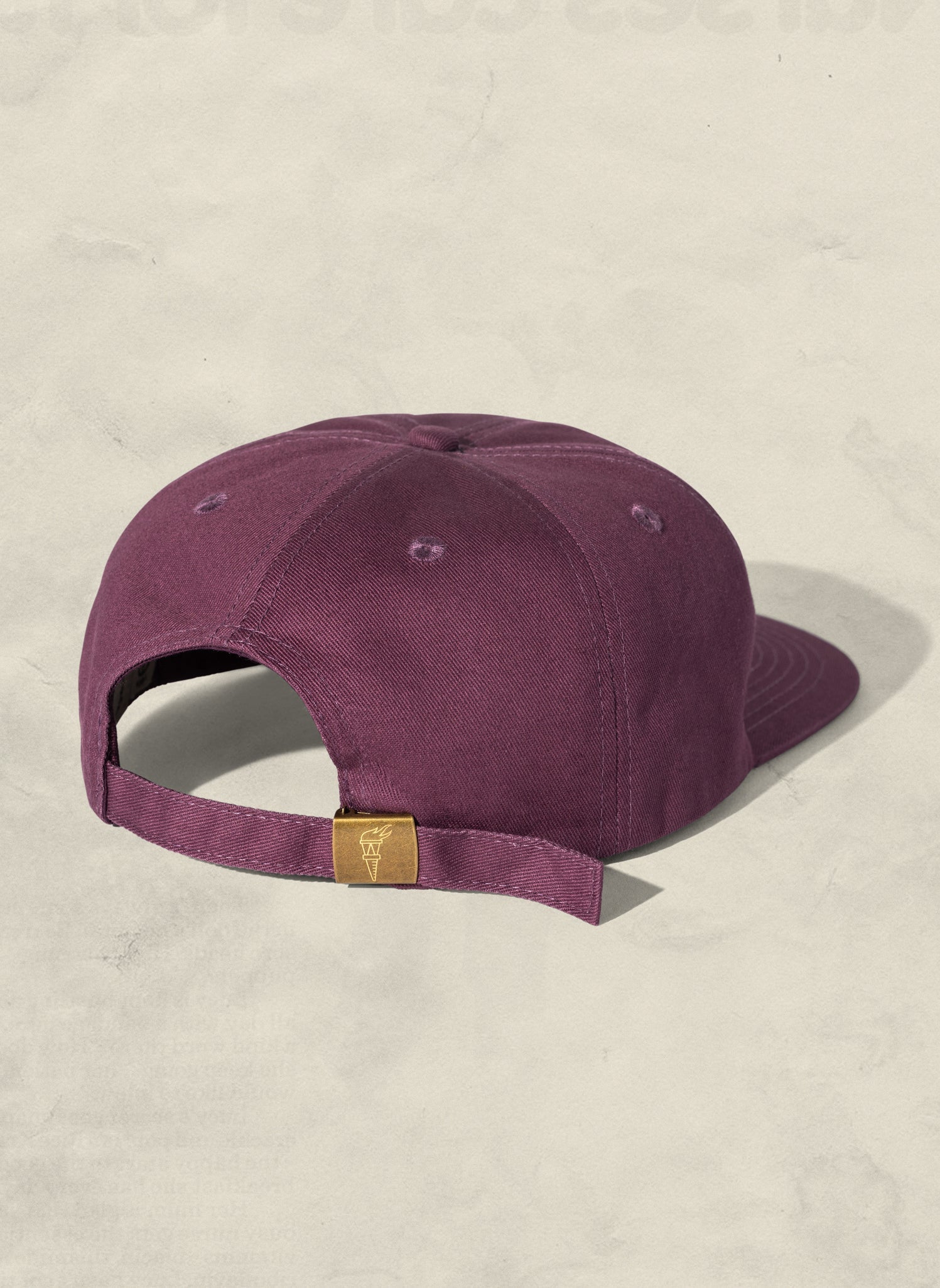 Unstructured Low-Profile Brushed Cotton Twill Adjustable Strapback Hat