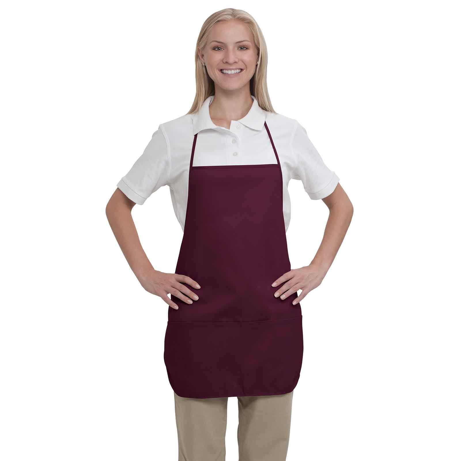 OTTO Two-Pocket Medium Bib Apron Cotton Blend Twill Work