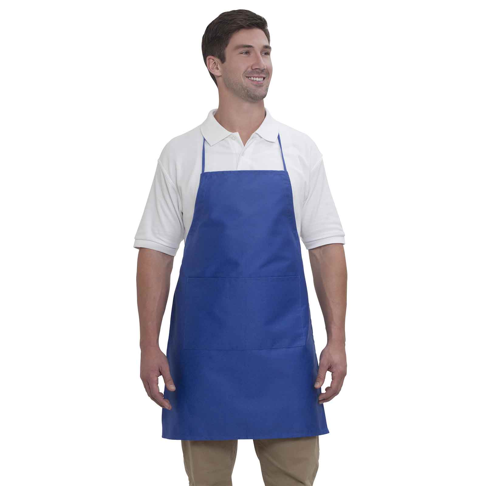 OTTO Full-Length Adjustable Bib Apron with Two Front Pockets