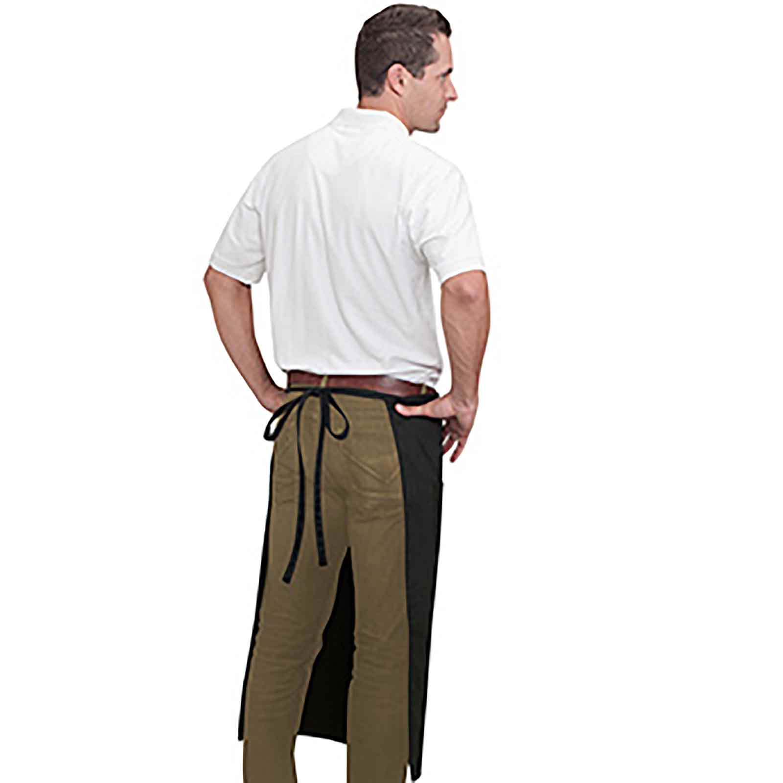 OTTO Full-Length Bistro Apron with One Pocket Durable Cotton Blend