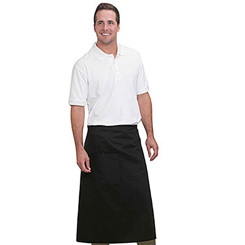 OTTO Full-Length Bistro Apron with One Pocket Durable Cotton Blend