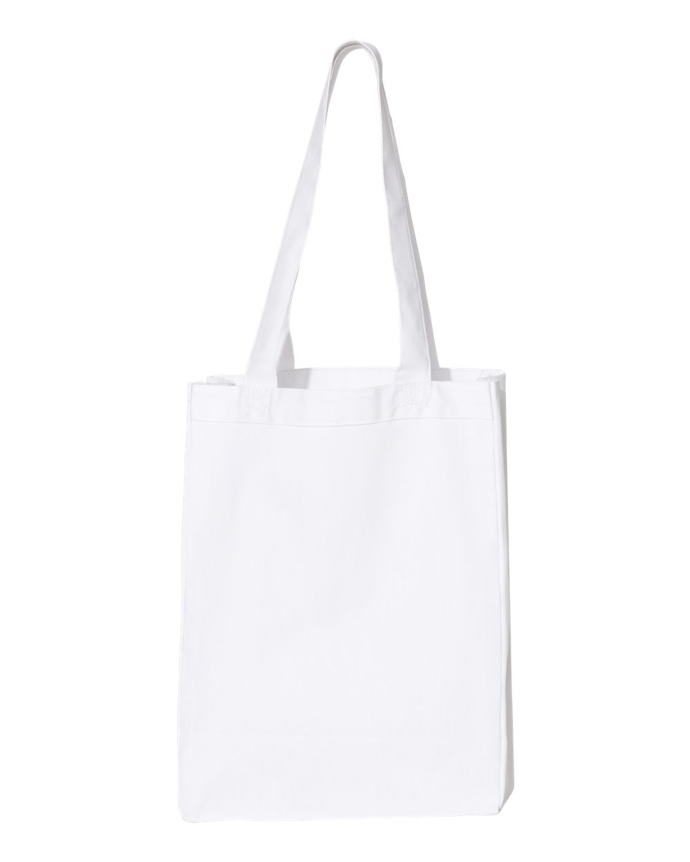 12L Cotton Canvas Gusseted Tote Bag with 23-inch Handles