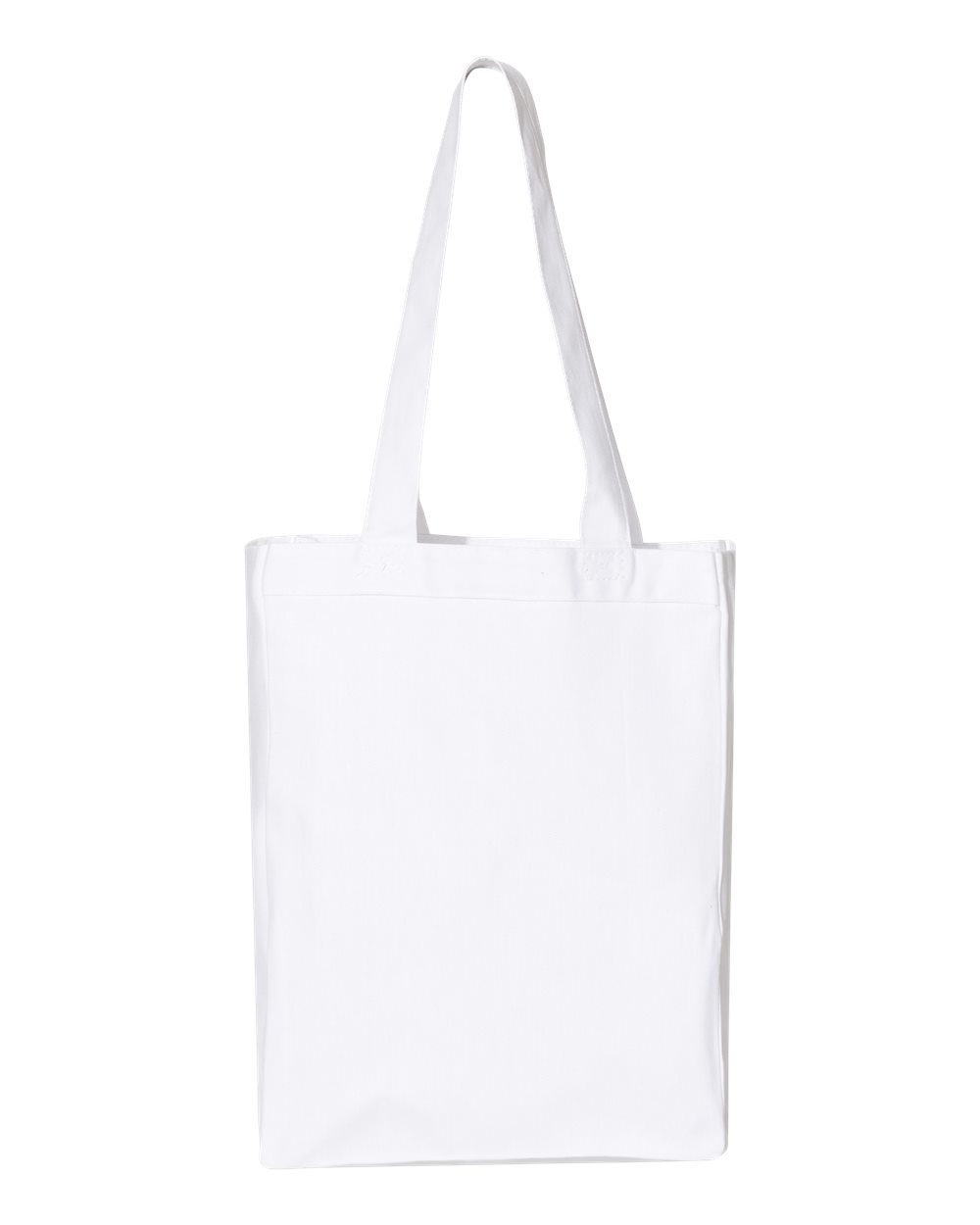12L Cotton Canvas Gusseted Tote Bag with 23-inch Handles