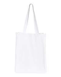 Q-Tees 27L Jumbo Cotton Canvas Shopping Bag with Gusseted Base