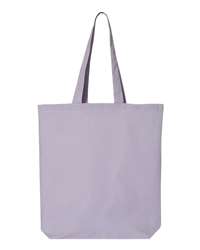 Q-Tees Economical Natural Cotton Tote with Contrast Handles