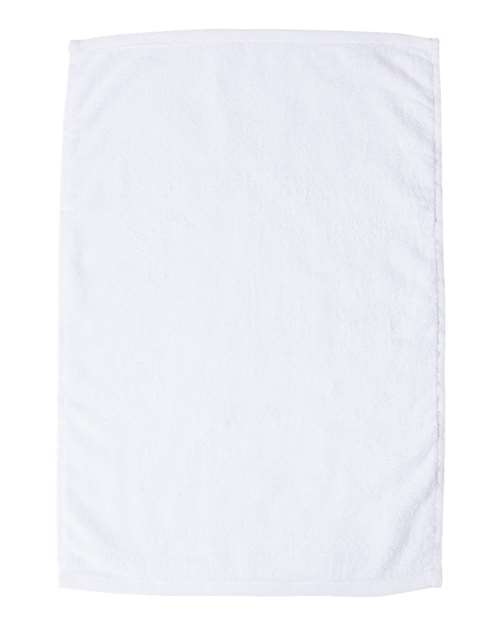 Q-Tees Deluxe Hemmed Velour Terry Hand Towel 16x25 Inches