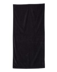 Q-Tees Hemmed Fingertip Velour-Terry Cotton Towel 11 x 18 Inch