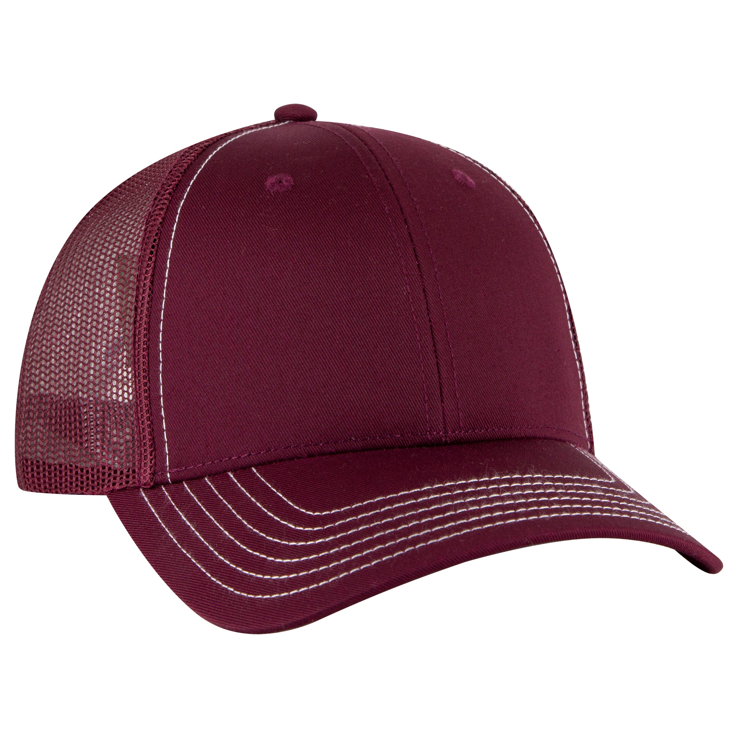 OTTO 6-Panel Low-Profile Mesh Back Trucker Hat Adjustable Snapback Lightweight