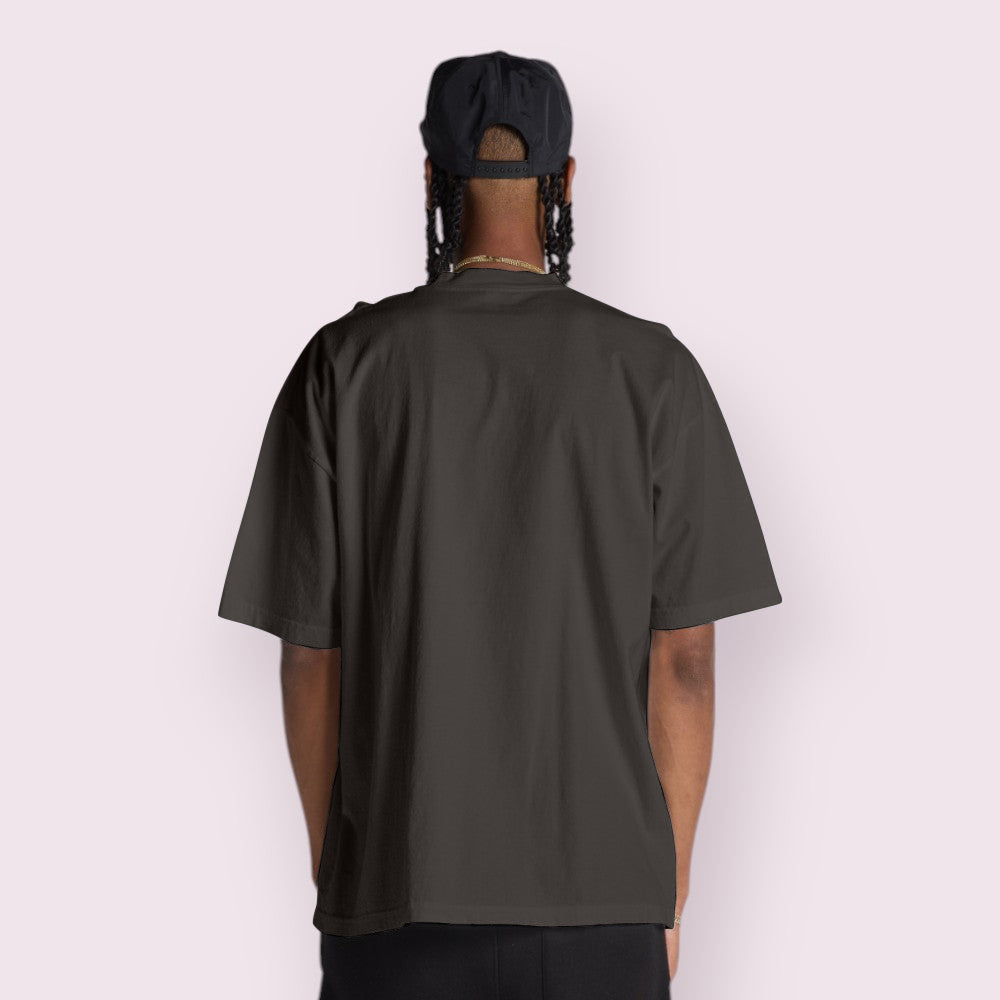 Oversized 100% Combed Cotton Triple Bio-Polish Wash Graphic Tee