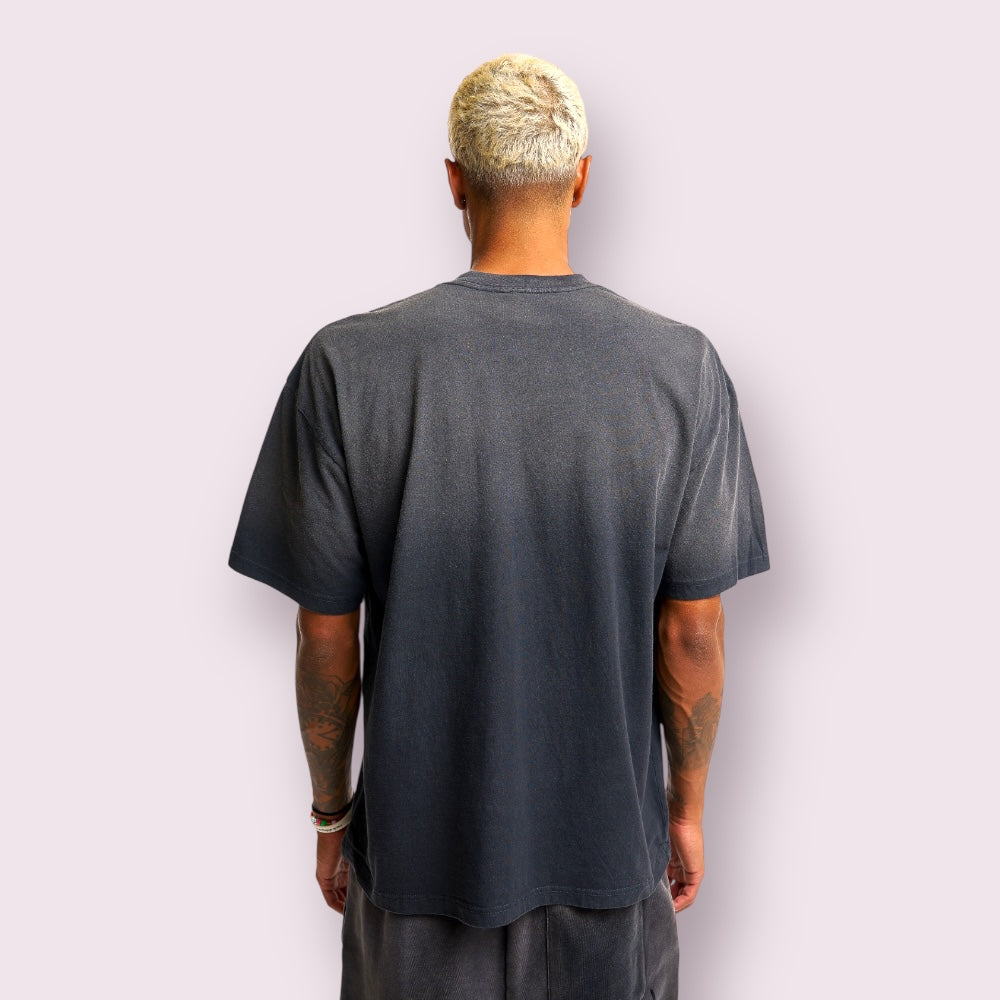 Unisex Heavyweight Garment-Dyed Cotton Tee High Rib Collar Shrink-Free
