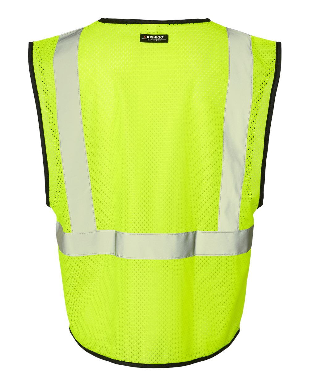 Kishigo Unisex High Visibility Reflective Mesh Safety Vest with Hook-and-Loop Closure
