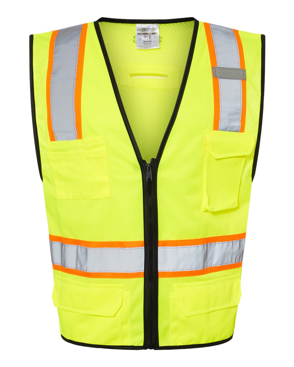 Kishigo Unisex High-Visibility 6-Pocket Contrast Class 2 Safety Vest
