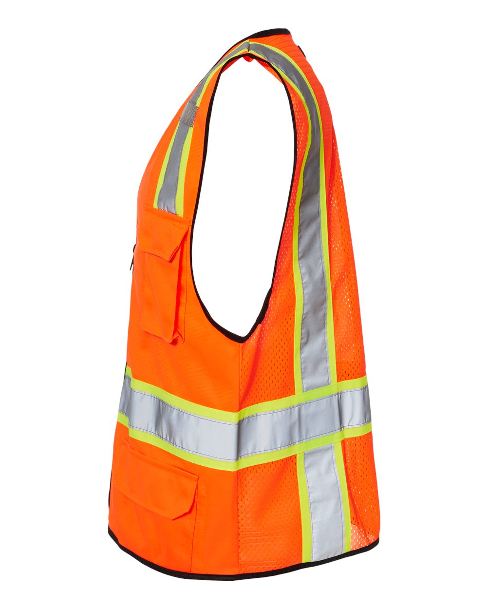 Kishigo Unisex High-Visibility 6-Pocket Contrast Class 2 Safety Vest