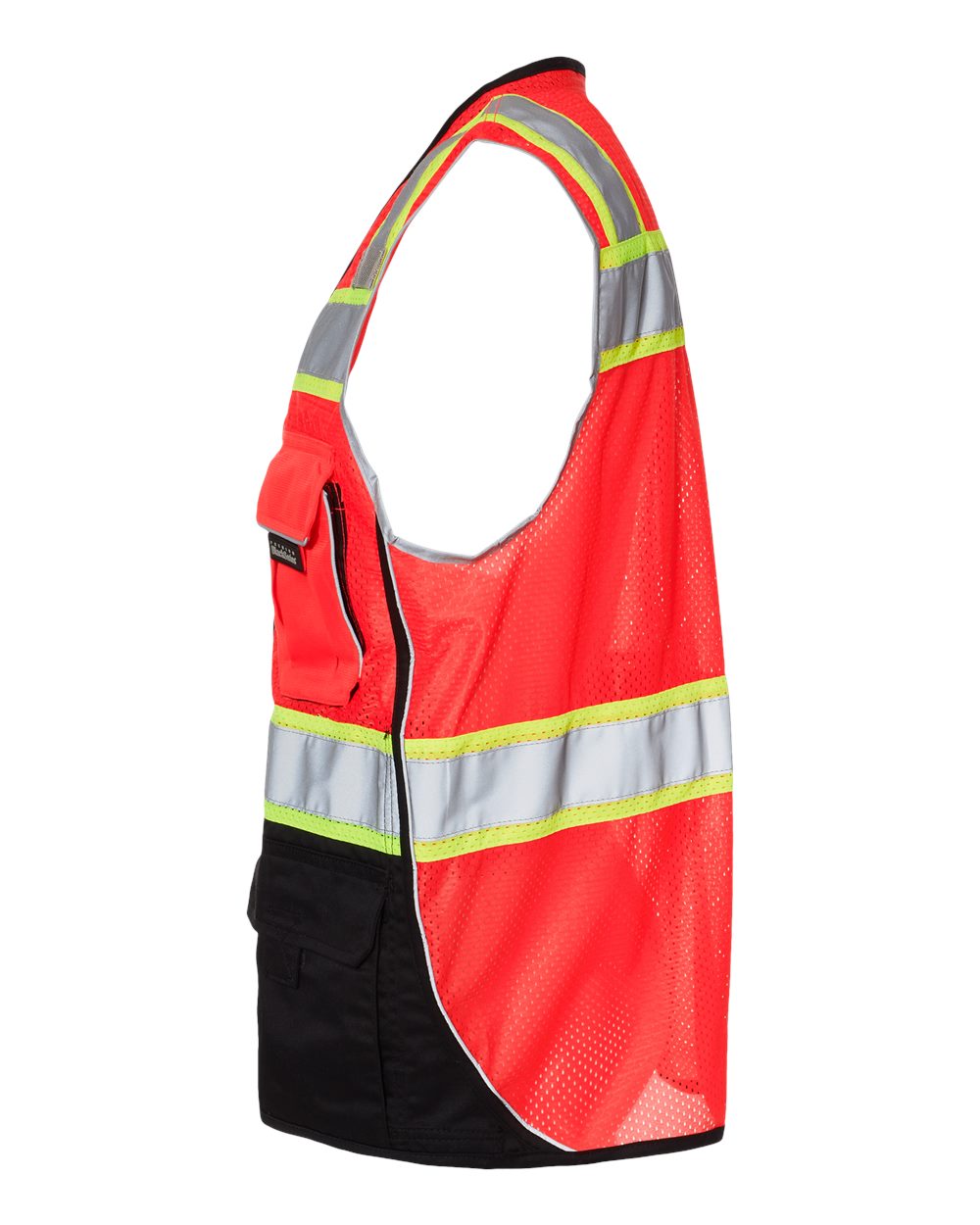 Kishigo Premium Black Series Black Bottom High-Visibility Class 2 Safety Vest