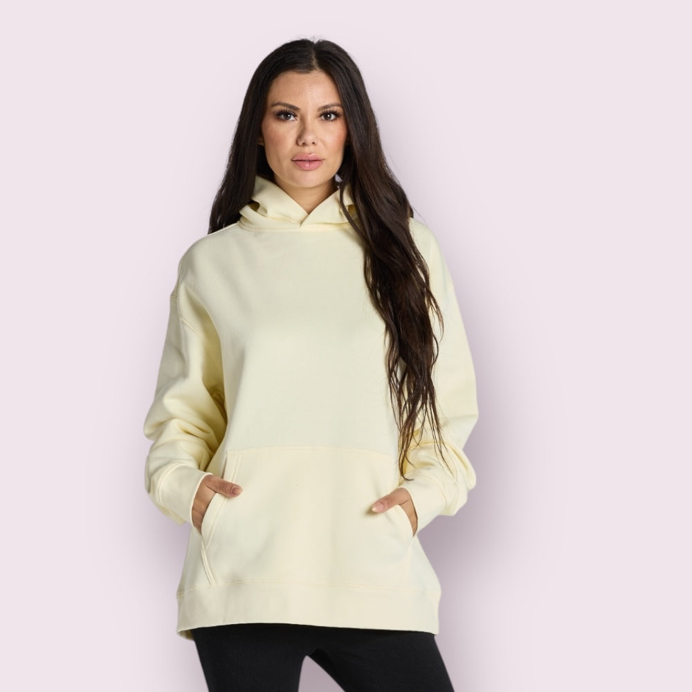 Blueprint Relaxed-Fit Unisex Hoodie 80% Cotton 20% Polyester Triple Polish