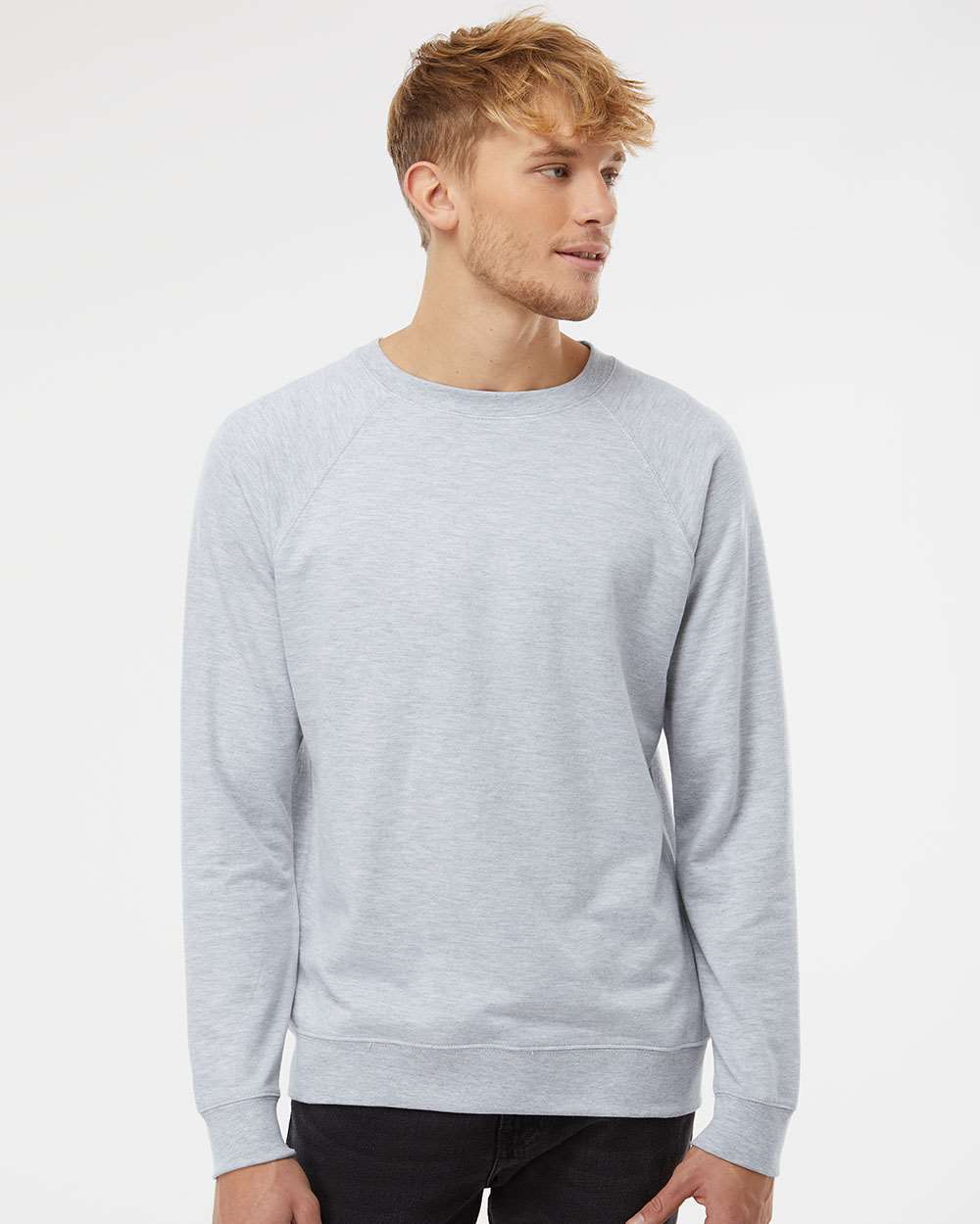Independent Trading Co. Unisex Lightweight Loopback Terry Crewneck Sweatshirt