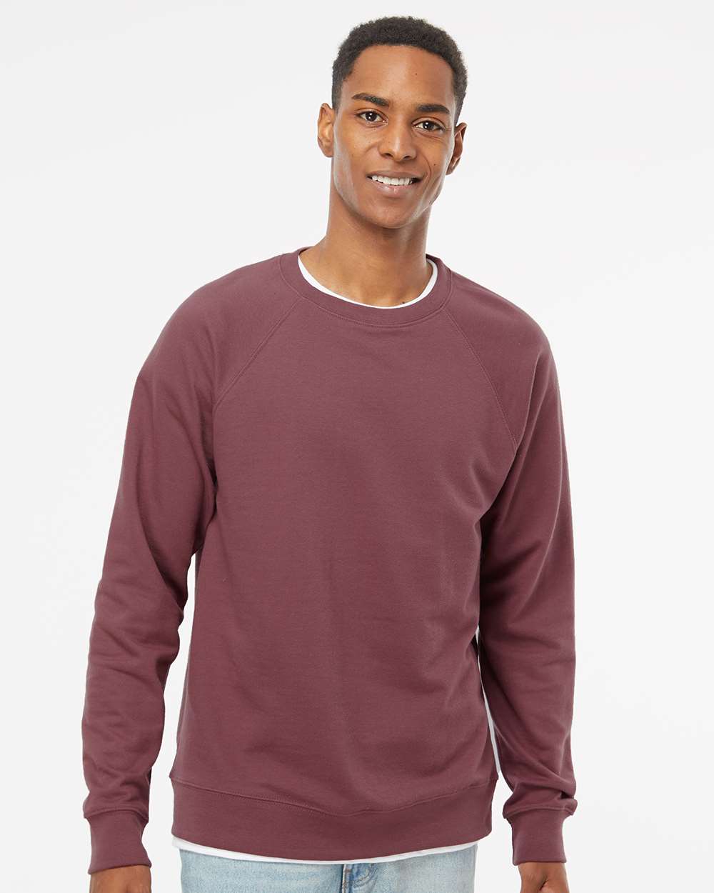 Independent Trading Co. Unisex Lightweight Loopback Terry Crewneck Sweatshirt