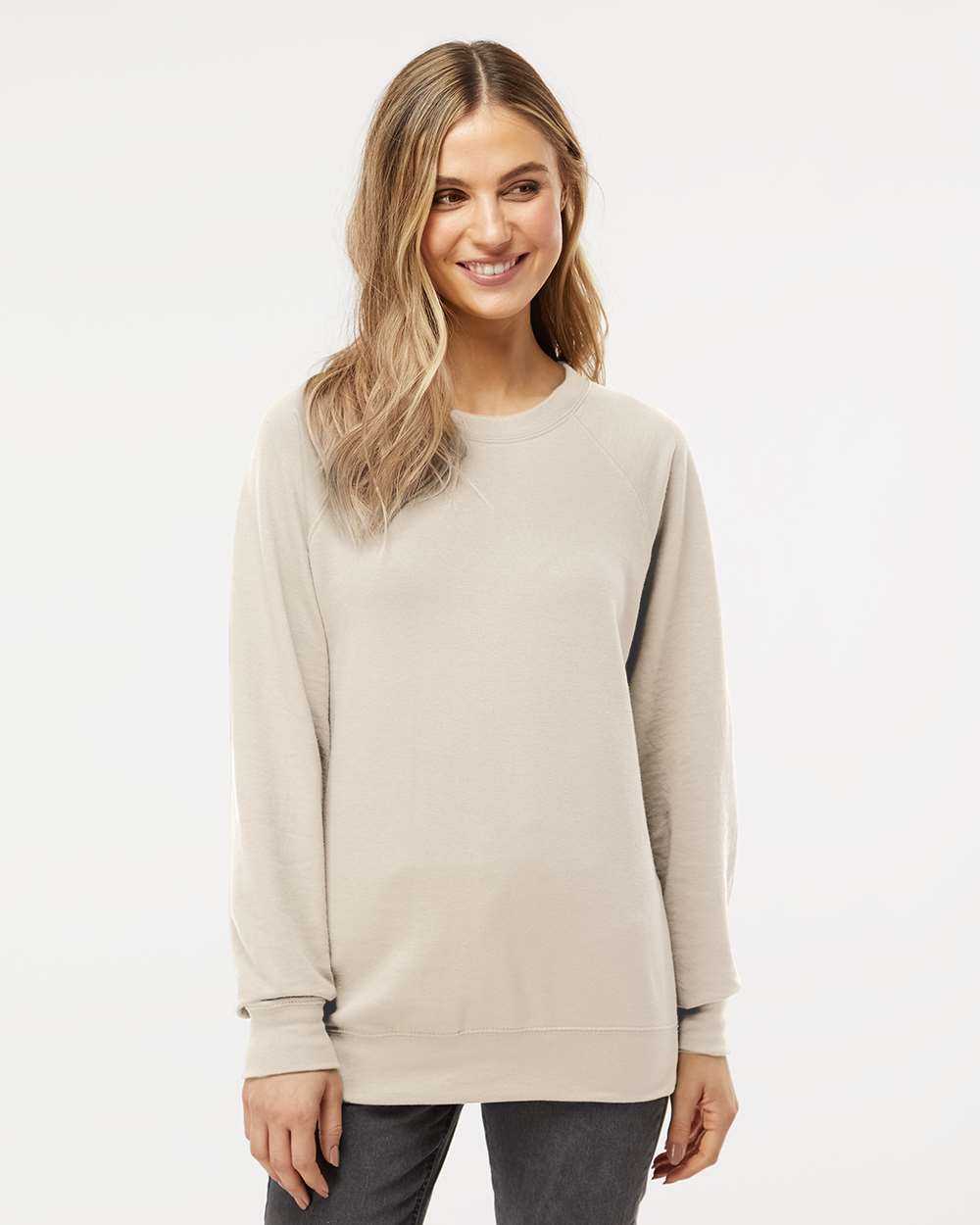 Independent Trading Co. Unisex Lightweight Loopback Terry Crewneck Sweatshirt